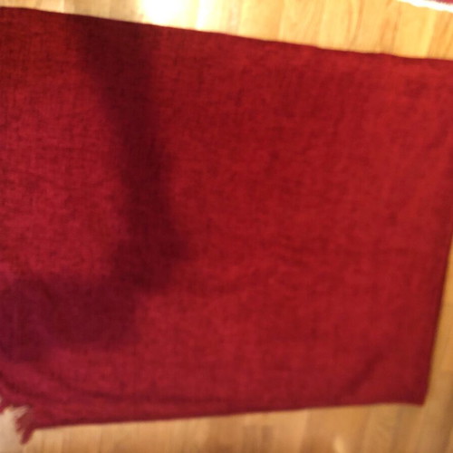 M&S Vintage Red Throw Blanket like new