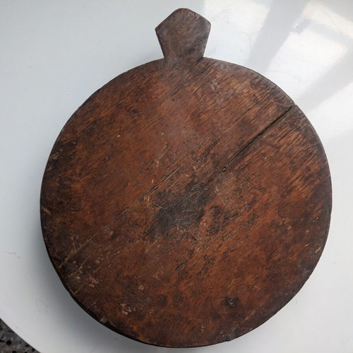 Wooden vintage chapati board used