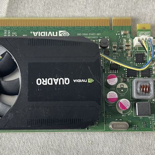 NVIDIA Quadro K620 2GB DDR3 PCIe graphics card used, low profile, DisplayPort, DVI