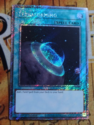 Terraforming Platinum Secret Rare κάρτα Yu-Gi-Oh! σαν καινούργιο