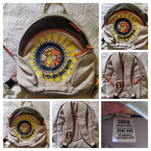 Small Tigger Disney children's backpack like new from Marks & Spencer