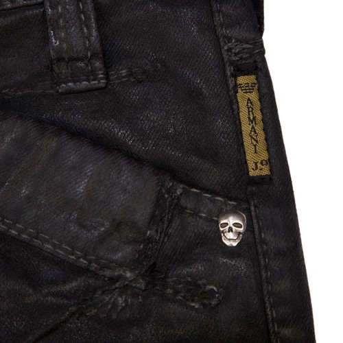 Дънкови панталони Armani Jeans The Flag Limited Edition No.147/200 черни нови