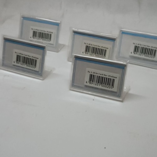 Plexiglass Stands new, L shape, 6.5x4.2x2.5 cm