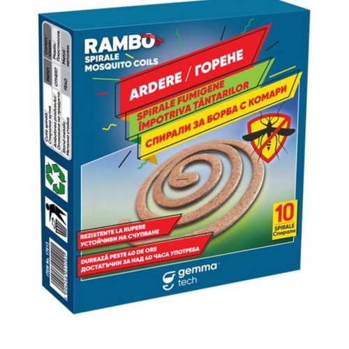 Rambo mosquito coils pack of 10, new, over 40 hours action