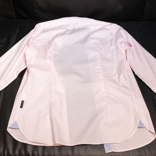 Navy & Green Light Pink Long-Sleeve Shirt, size S, 100% cotton