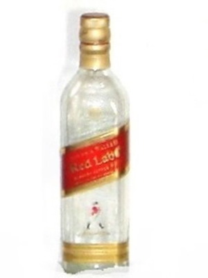 Συλλεκτικό γυάλινο μπουκάλι whisky 750 ml Johny Walker Red Label σαν καινούργιο χωρίς περιεχόμενο