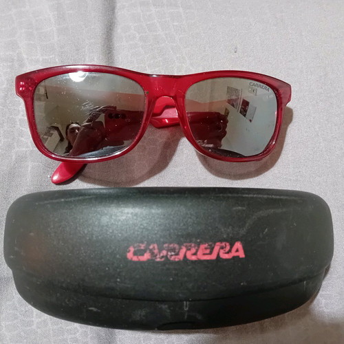 Carrera kids sunglasses used, red