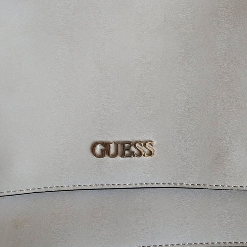 Guess shoulder bag like new, beige with black and metallic details