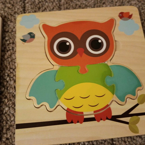 Wooden puzzles used, baby and kids jungle design