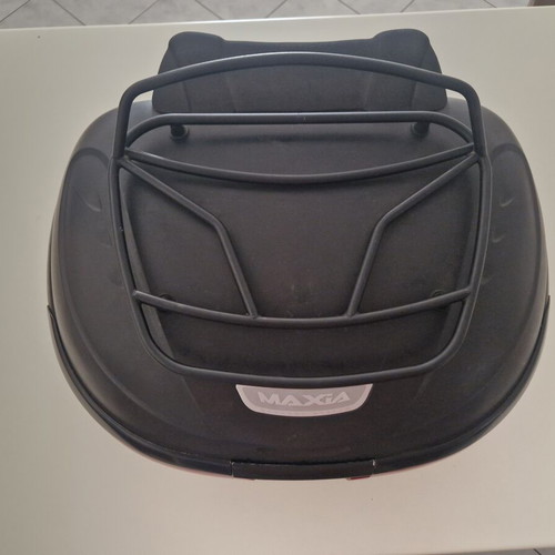 Givi Maxia 3 (E55) Motorcycle Top Case 55lt used with rack and backrest