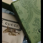 Gucci Bee earrings new with crystals and faux pearls