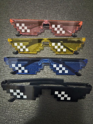 Thug Life Party Glasses New, Set of 2, Colorful