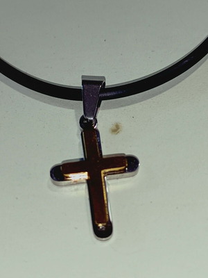 Cross pendant new, men's and women's, silver and gold colors