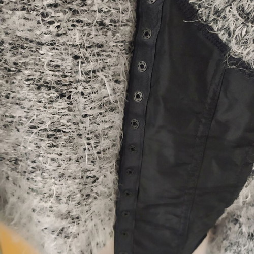 BIBA mohair pullover new, black and gray, gothic style