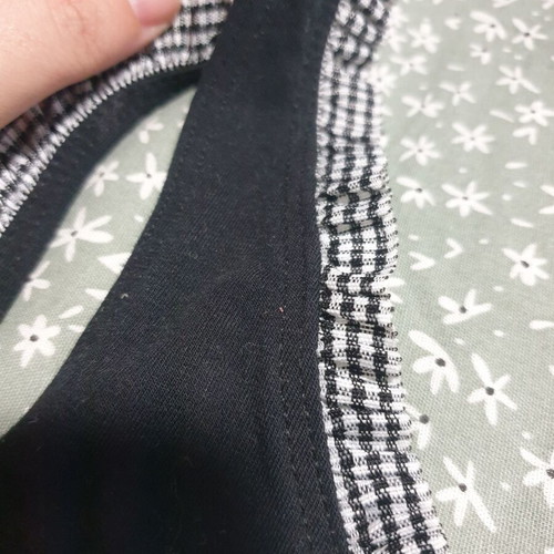 Black bodysuit XL with checkered detail, like new
