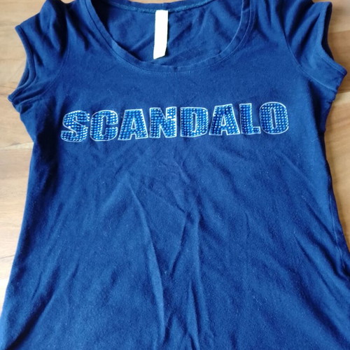 Skandalo blouse lightly worn, size M, blue