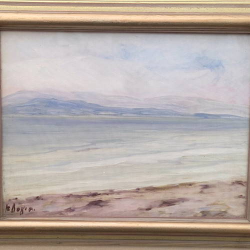 Painting Voula Dogia like new, seascape 40x50 cm