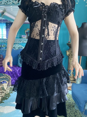 Gothic lace corset