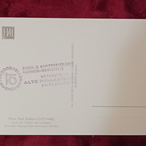 Rubens 1229 card postal new
