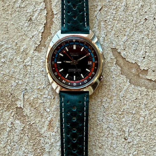 Seiko Vintage Navigator used black unisex watch