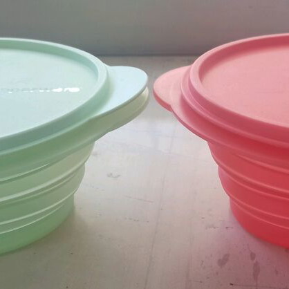Tupperware Mini Max 700 and 950 ml like new collapsible containers
