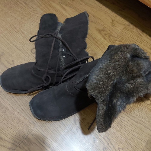 Women's boots used No40 brown, very warm