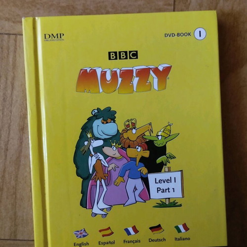 Muzzy BBC language learning book level 1 with DVD like new