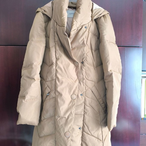 Sarah Lawrence down jacket like new, beige gold color, size S