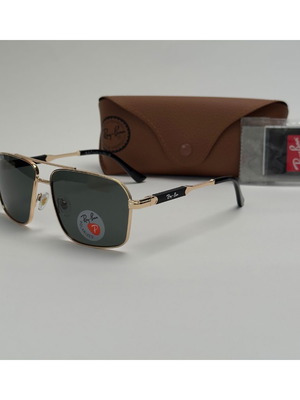 Γυαλιά ηλίου Ray-Ban Navigator νέα, πολωτικά, μαύρα και χρυσά