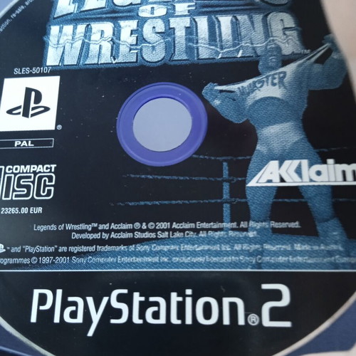 Legends of Wrestling PS2 game like new, PAL edition with box
