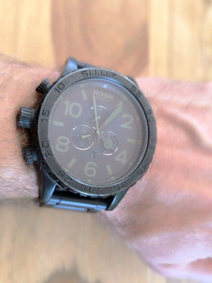 Nixon 51-30 Chrono Matte Black Surplus ανδρικό ρολόι μεταχειρισμένο