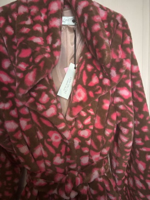 Fur coat new multicolor size small