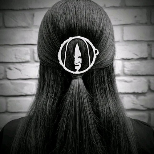 The ring - Hair clip new, 3D printed, white
