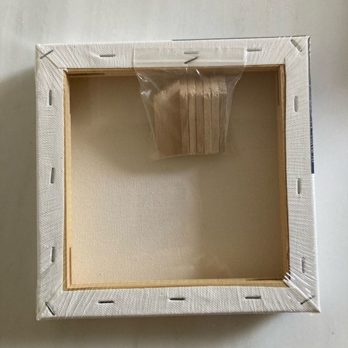 Exas Paper square canvas for painting new 20x20 cm with wooden wedges