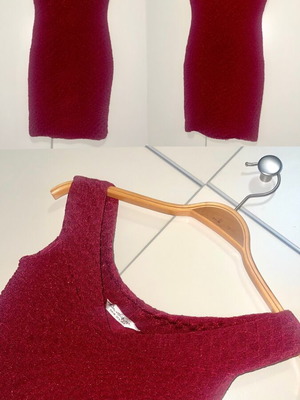 Miss Selfridge burgundy dress new, size S