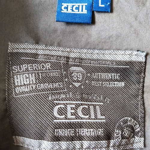 Cecil women's shirt like new, brown, size L