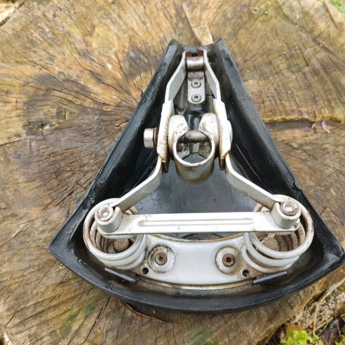 Vintage bicycle saddle used with springs