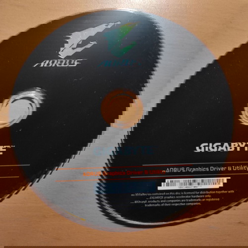 Gigabyte Aorus Graphics Driver & Utility CD σαν καινούργιο