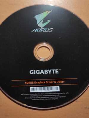 Gigabyte Aorus Graphics Driver & Utility CD σαν καινούργιο