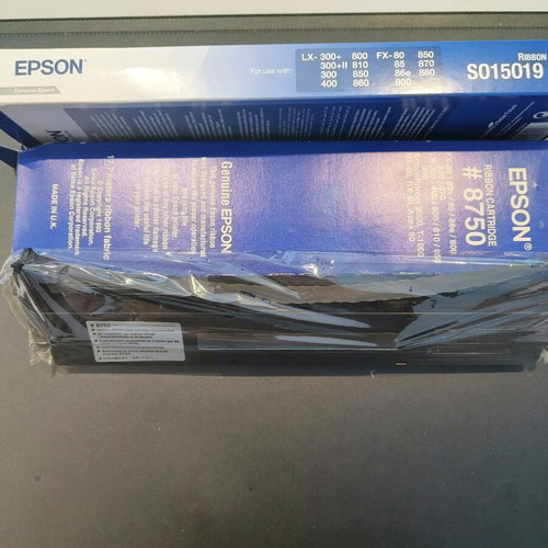 Epson No8750 black ink ribbons like new, set of 2