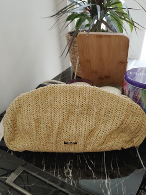 Doca straw pochette new, beige