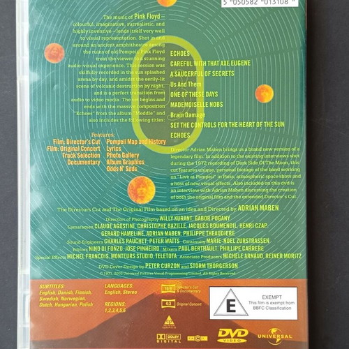 Pink Floyd Live at Pompeii The Director's Cut DVD