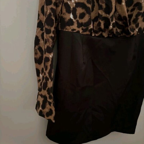 Leopard dress new, mini, thin fabric, Shein