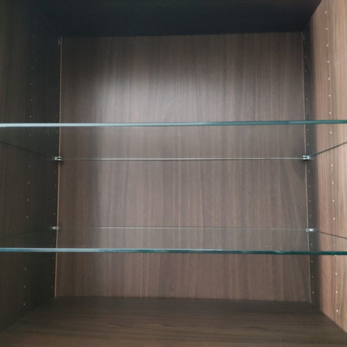 IKEA Besta glass shelves set of 2, like new