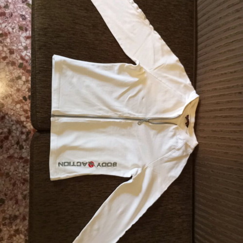 Body Action sports jacket like new, women's size Small, white with gray details
