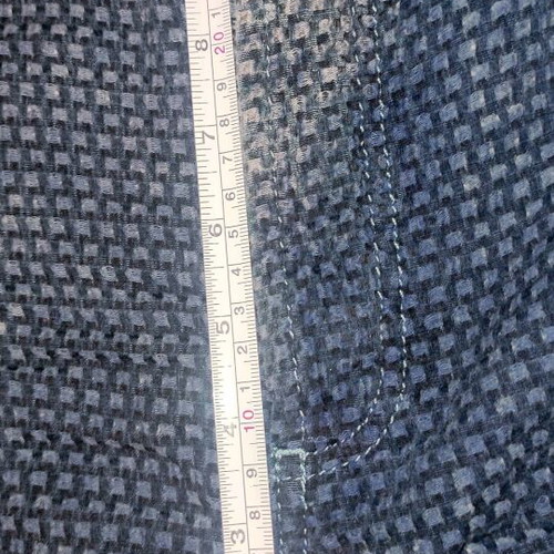 Topshop Kort Basket Weave Straight Leg Jeans like new, blue
