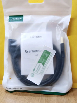 UGREEN USB 3.0 Extension Cable 1m καινούργιο, μαύρο