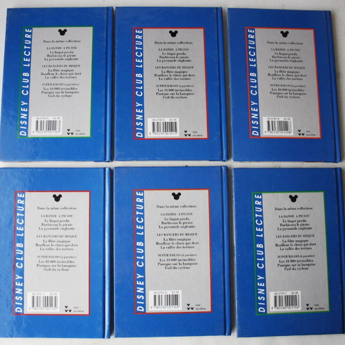 Disney Club DuckTales Chip & Dale Hachette France books new, pack of 6