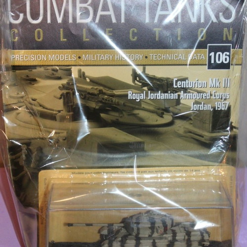 DeAgostini The Combat Tanks Collection Centurion Mk III Royal Jordanian Armoured Corps 1967 καινούργιο