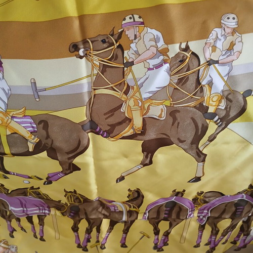 Hermes silk scarf 90×90 cm like new, multicolor